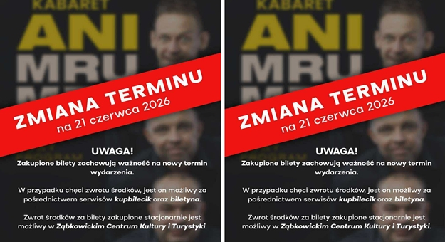 Piątkowy występ kabaretu Ani Mru-Mru przełożony. Znamy nowy termin wydarzenia [szczegóły]