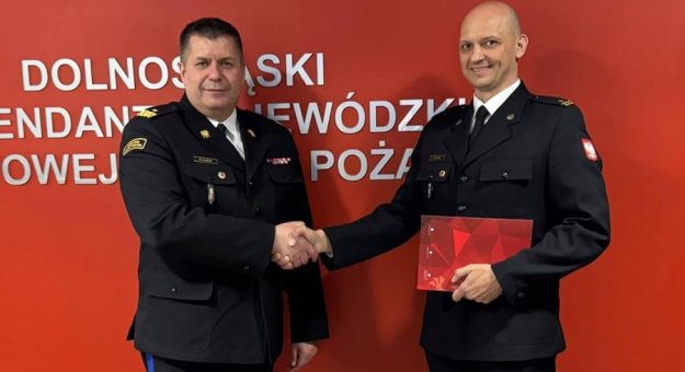 Mł. bryg. mgr inż. Paweł Gluza nowym zastępcą komendanta KP PSP w Ząbkowicach Śląskich