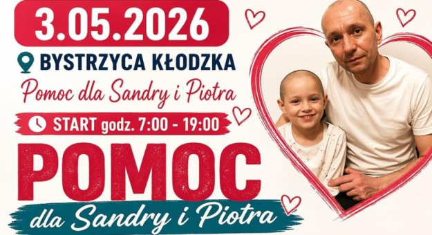 Charytatywna zbiórka dla Sandry i Piotra