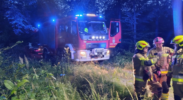 Pożar ściółki leśnej w Błotnicy
