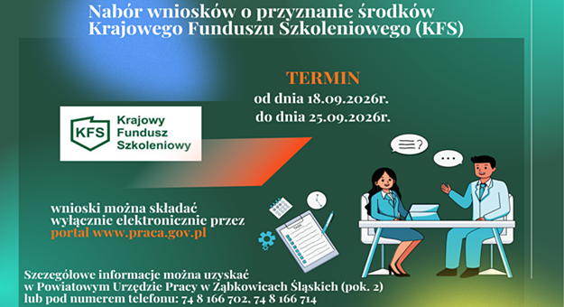 Nabór wniosków o przyznanie środków Krajowego Funduszu Szkoleniowego (KFS)