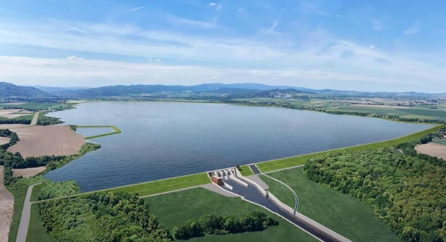 Wizualizacja zbiornika Kamieniec Ząbkowicki