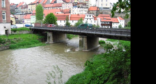 Rzeka w Bystrzycy Kłodzkiej